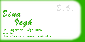 dina vegh business card